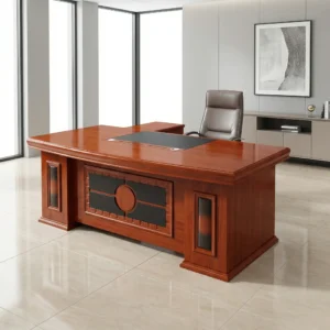 2m Mahogany Executive Desk