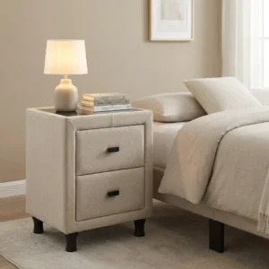 Upholstered Bedside Table Stand
