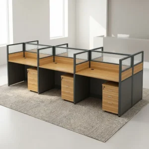 6-Way Modular Office Workstation