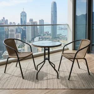 Woven Rattan Dining Set